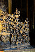 Myanmar - Mandalay, Shwenandaw Kyaung (the Golden Palace) a wonderful example of the Burmese unique teak architecture and wood-carving art. 